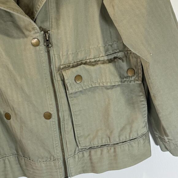 Loft Lightweight Khaki Green Half Zip Jacket Size M - Picture 8 of 9